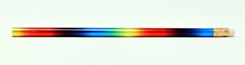 blank glitz round pencils - rainbow