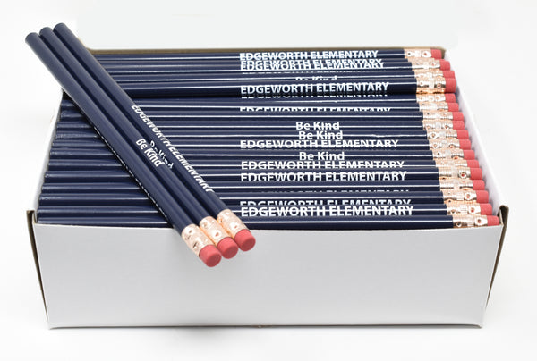 Promotional Personalized Imprinted Round Pencils (Dark Colors)