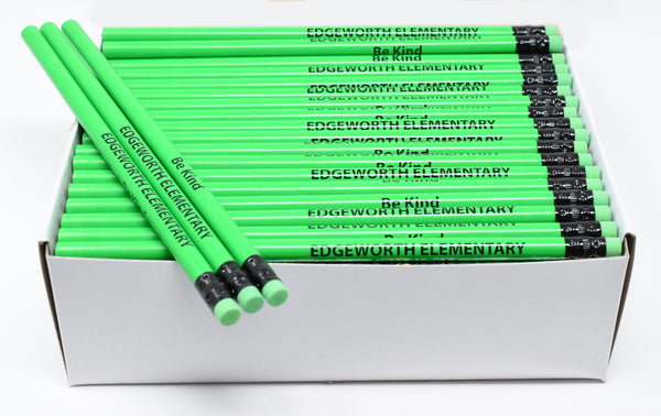 Promotional Personalized Imprinted Neon Round Pencils