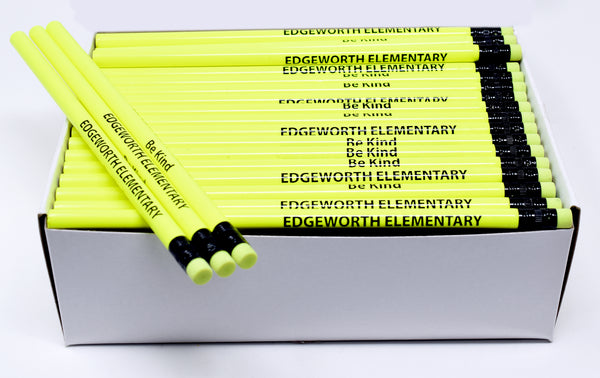 Promotional Personalized Imprinted Neon Round Pencils