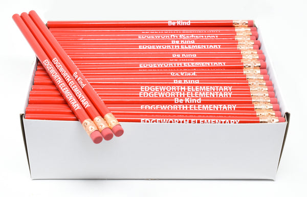 Promotional Personalized Imprinted Round Pencils (Dark Colors)