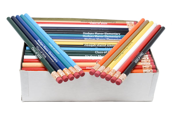 Promotional Personalized Imprinted Round Pencils (Light Colors)