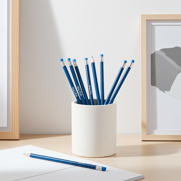 Personalized Imprinted Pencils Made from Recycled Newspaper and Cardboard