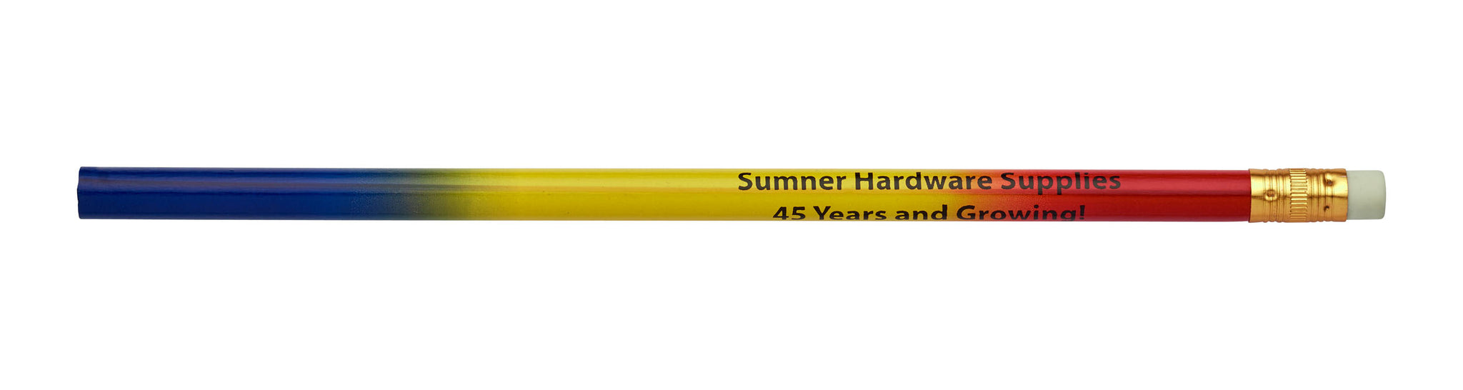 Pencil Guy Shop Promotional Personalized Imprinted Three-Colored Rainbow (Red, Yellow, Blue) Pencil - Pencil Guy Shop