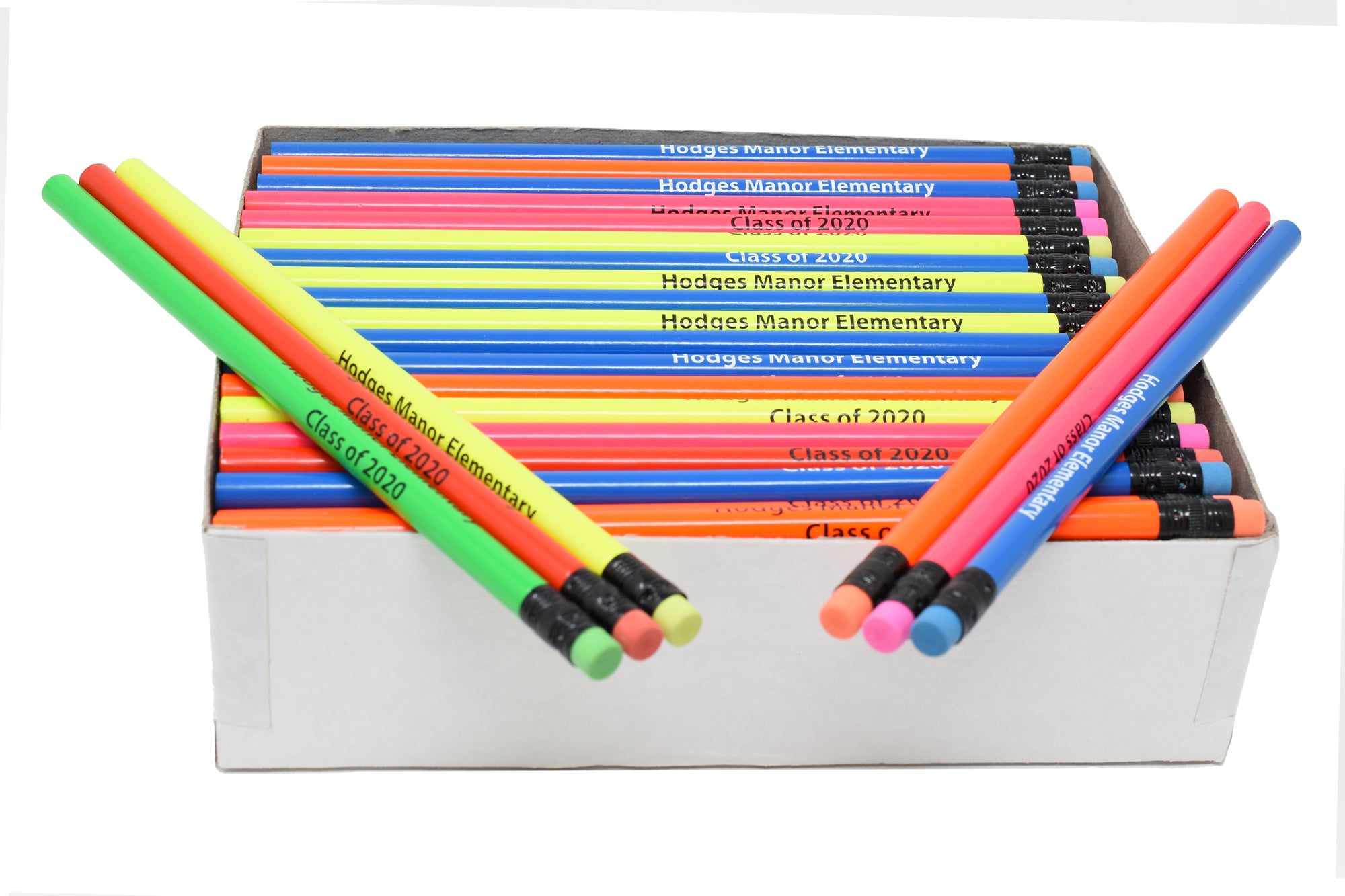 Promotional Personalized Imprinted Neon Round Pencils